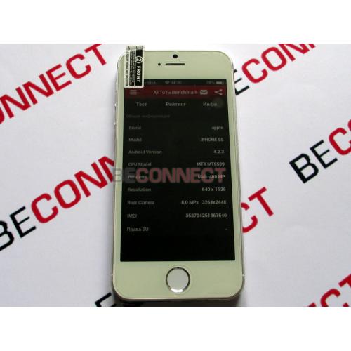 iPhone 5S White на MTK6589 дисплей Retina